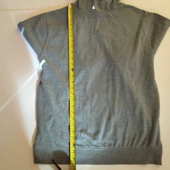 Volcom Hoodie Mens Large Gray Pullover Sweatshirt Kangaroo Pocket Logo Patch - Picture 4 of 10